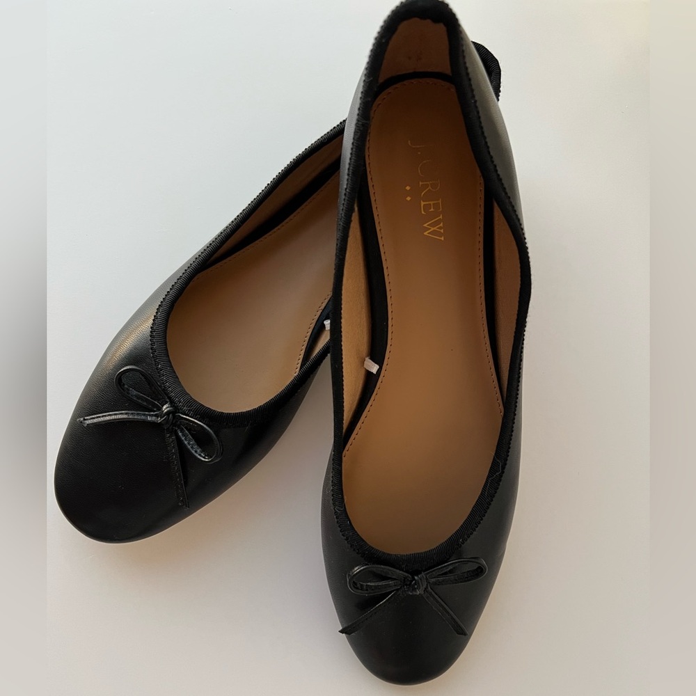 JCREW FACTORY | Black Bow Ballet Flats 8.5 ✨